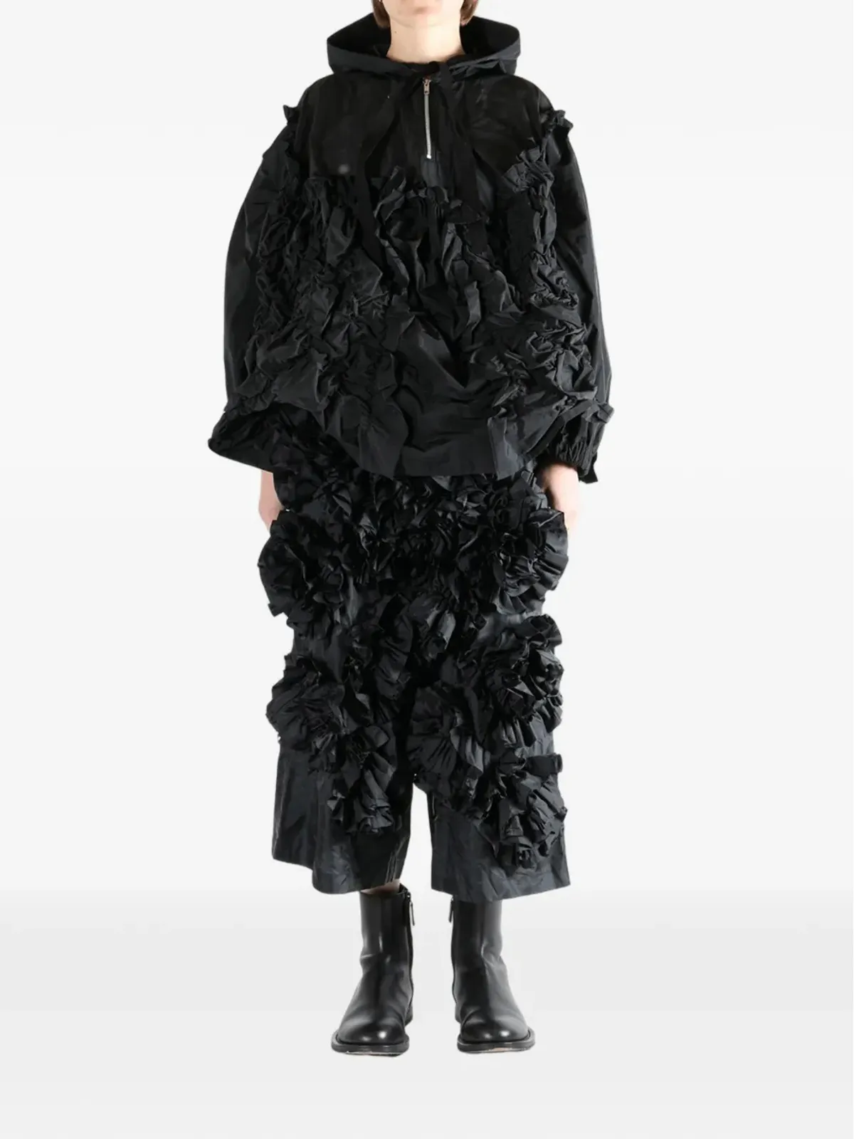 Comme des Garçons TAO ラッフルフードジャケット - 画像2