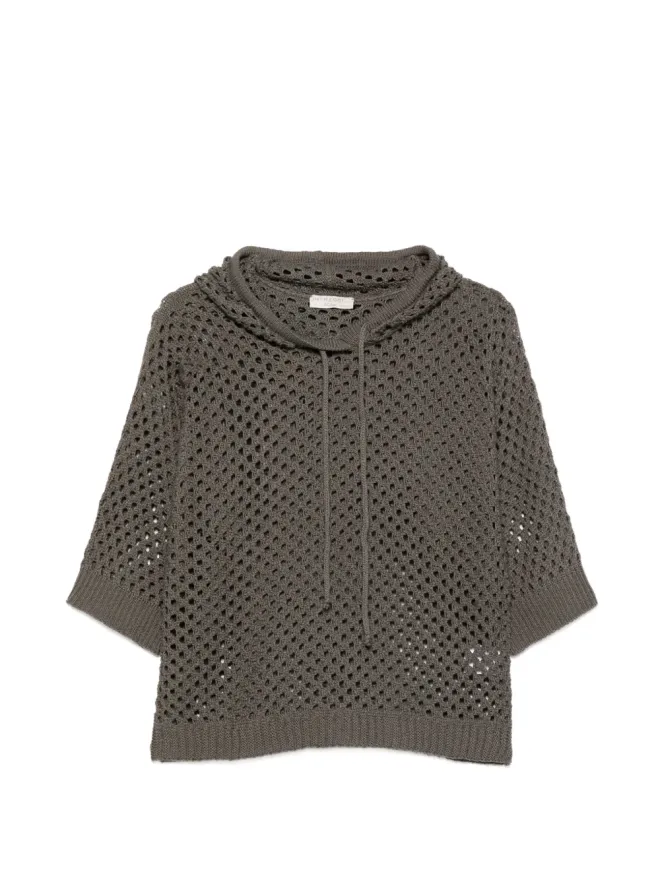 Intrecci Intrecci リブ編みヘムフーディの商品画像
