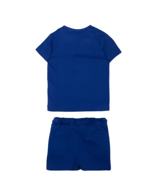 Just Cavalli Kids ロゴTシャツとショーツセット - ブルー - サムネイル2