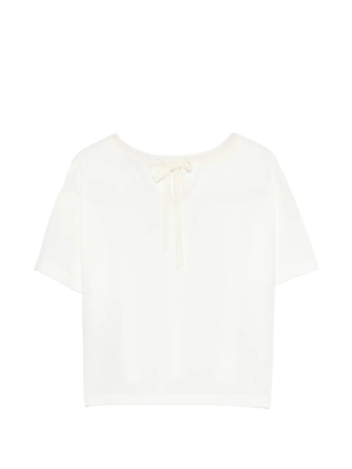 Alberta Ferretti Kids 装飾リボンタイ付きTシャツ - 画像2
