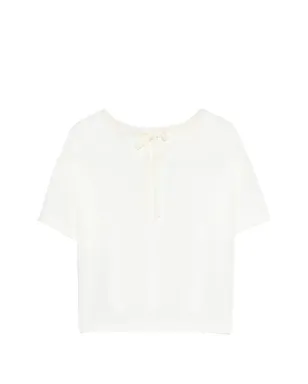 Alberta Ferretti Kids 装飾リボンタイ付きTシャツ - サムネイル2