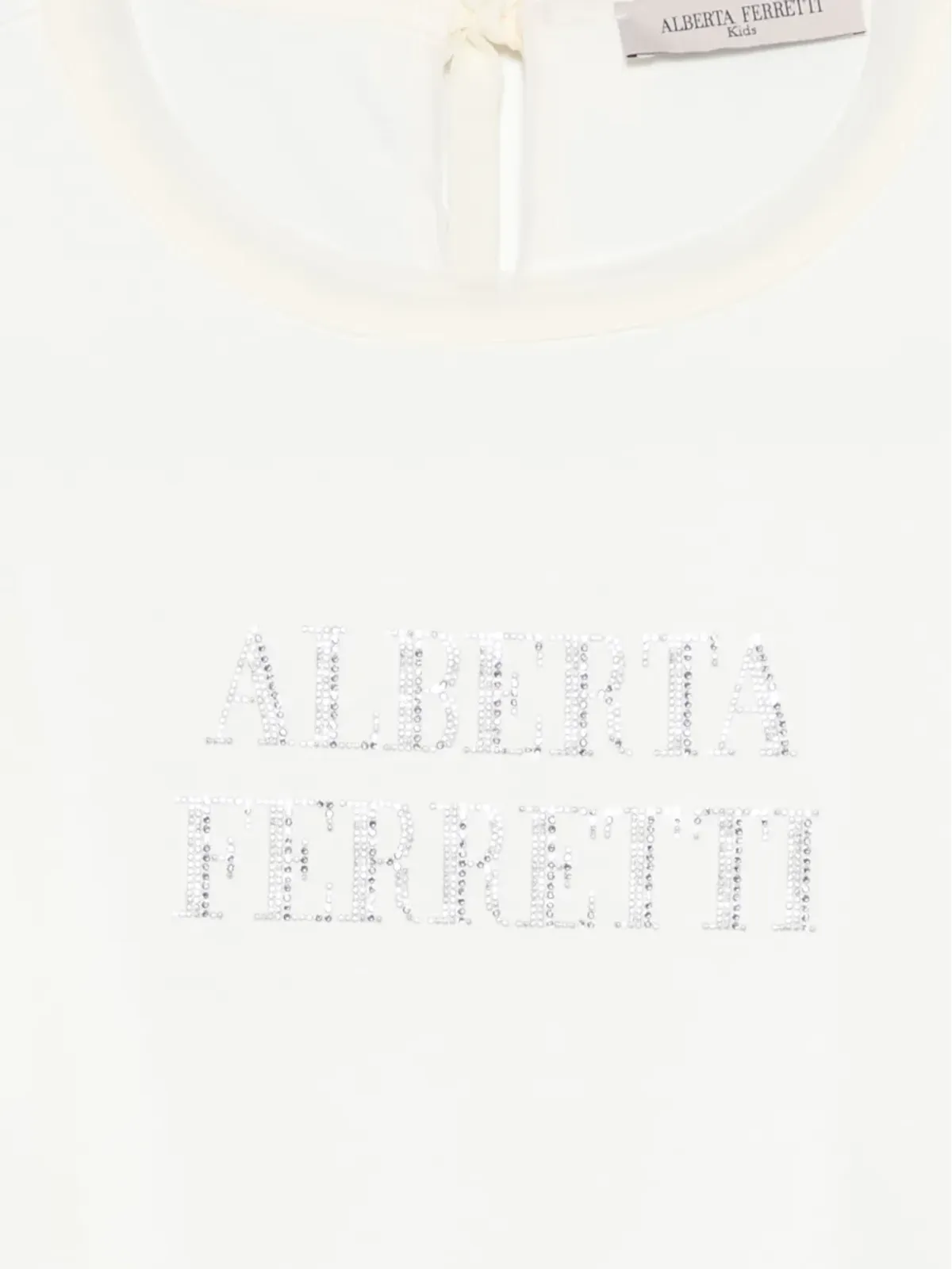 Alberta Ferretti Kids 装飾リボンタイ付きTシャツ - 画像3