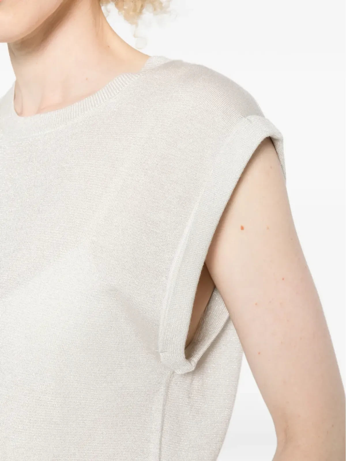 absolut cashmere Naomi glitter knitted top - 画像5