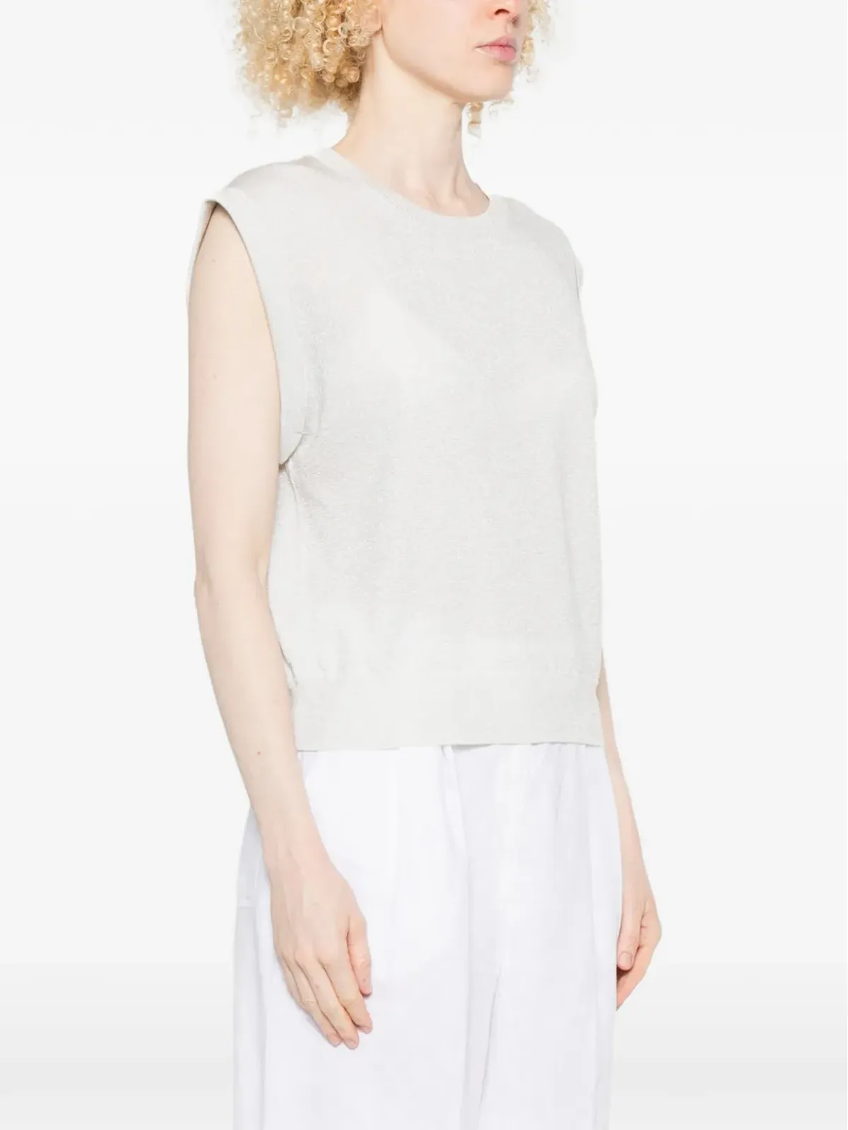 absolut cashmere Naomi glitter knitted top - 画像3