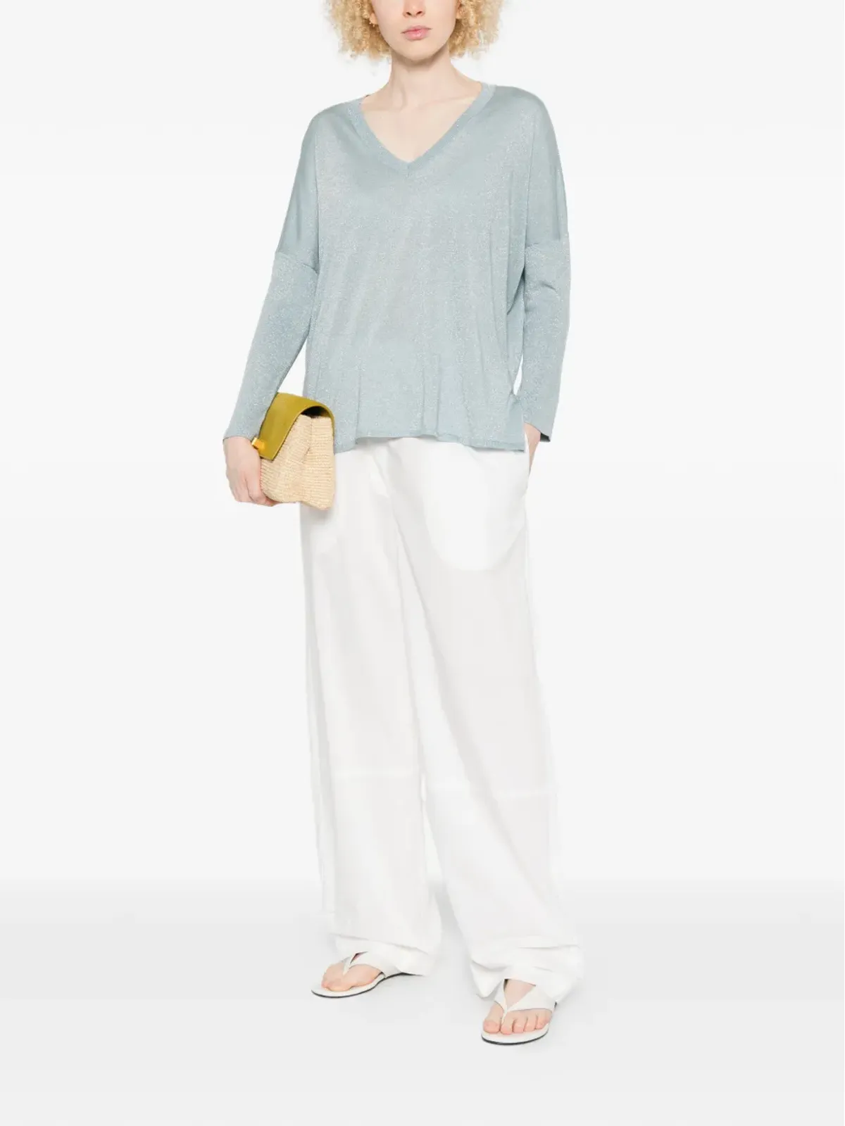 absolut cashmere Mairenn V-neckセーター - 画像2