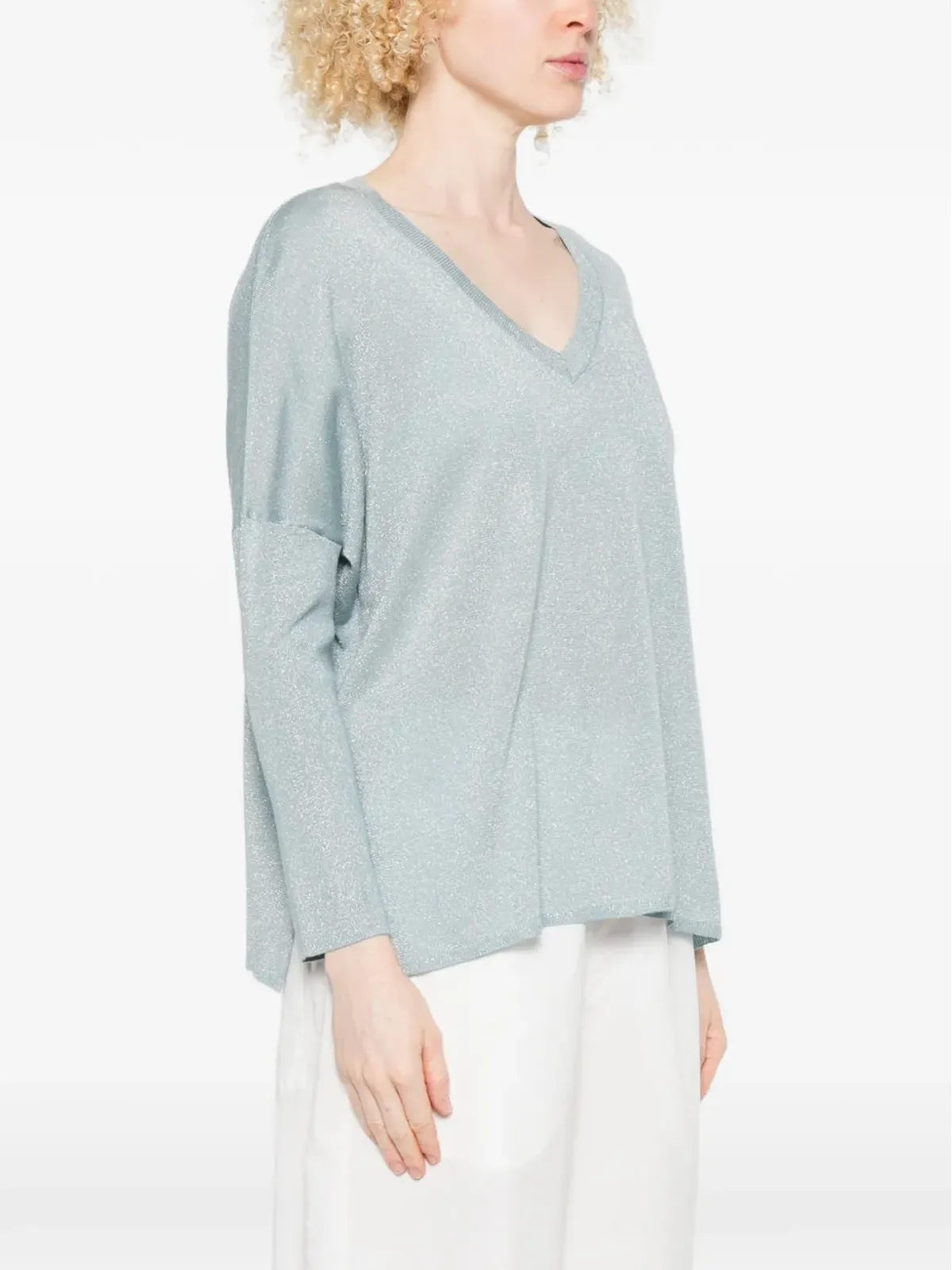 absolut cashmere Mairenn V-neckセーター - 画像3