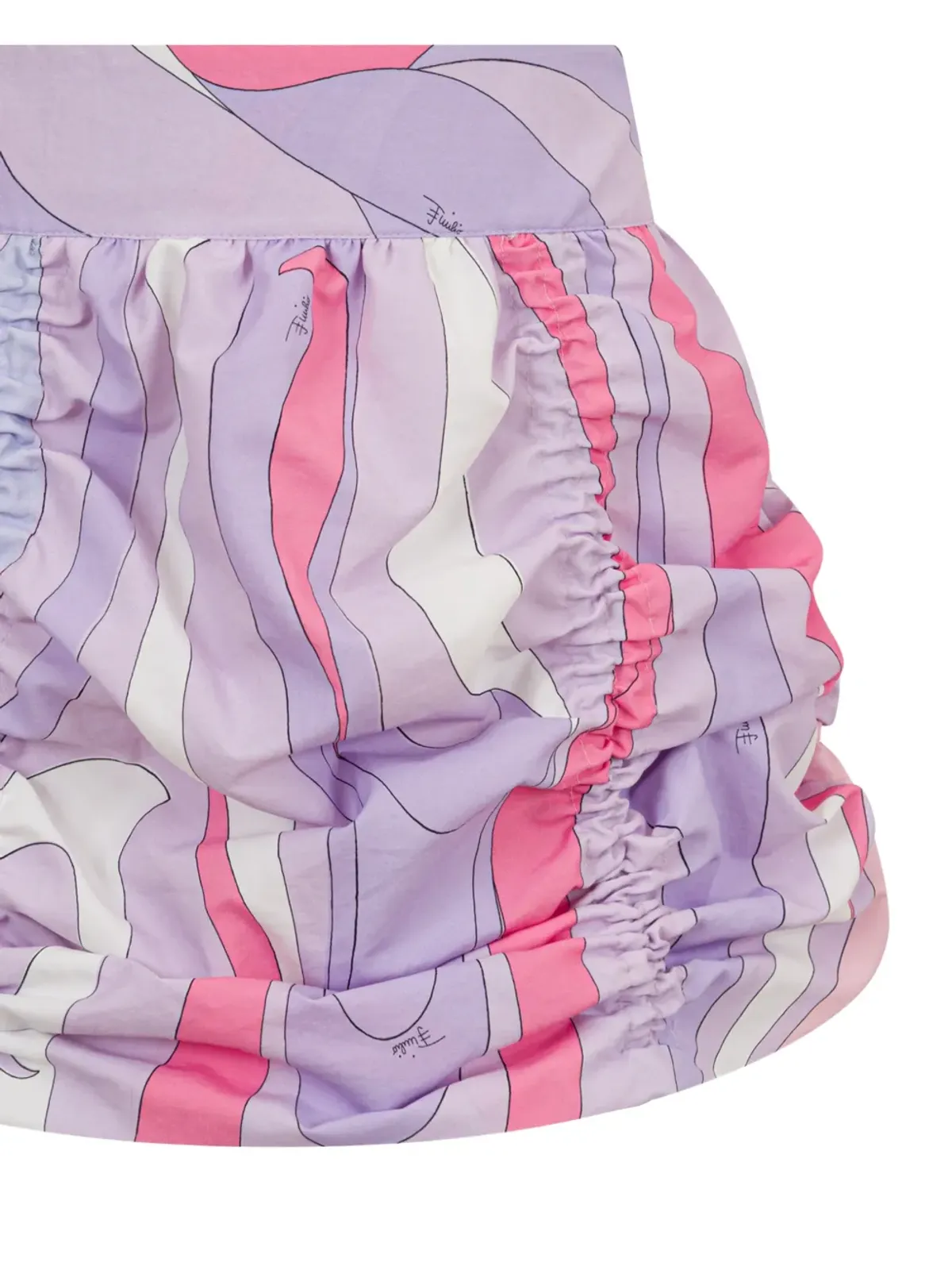 PUCCI Junior プリントギャザー入りスカート - 画像2