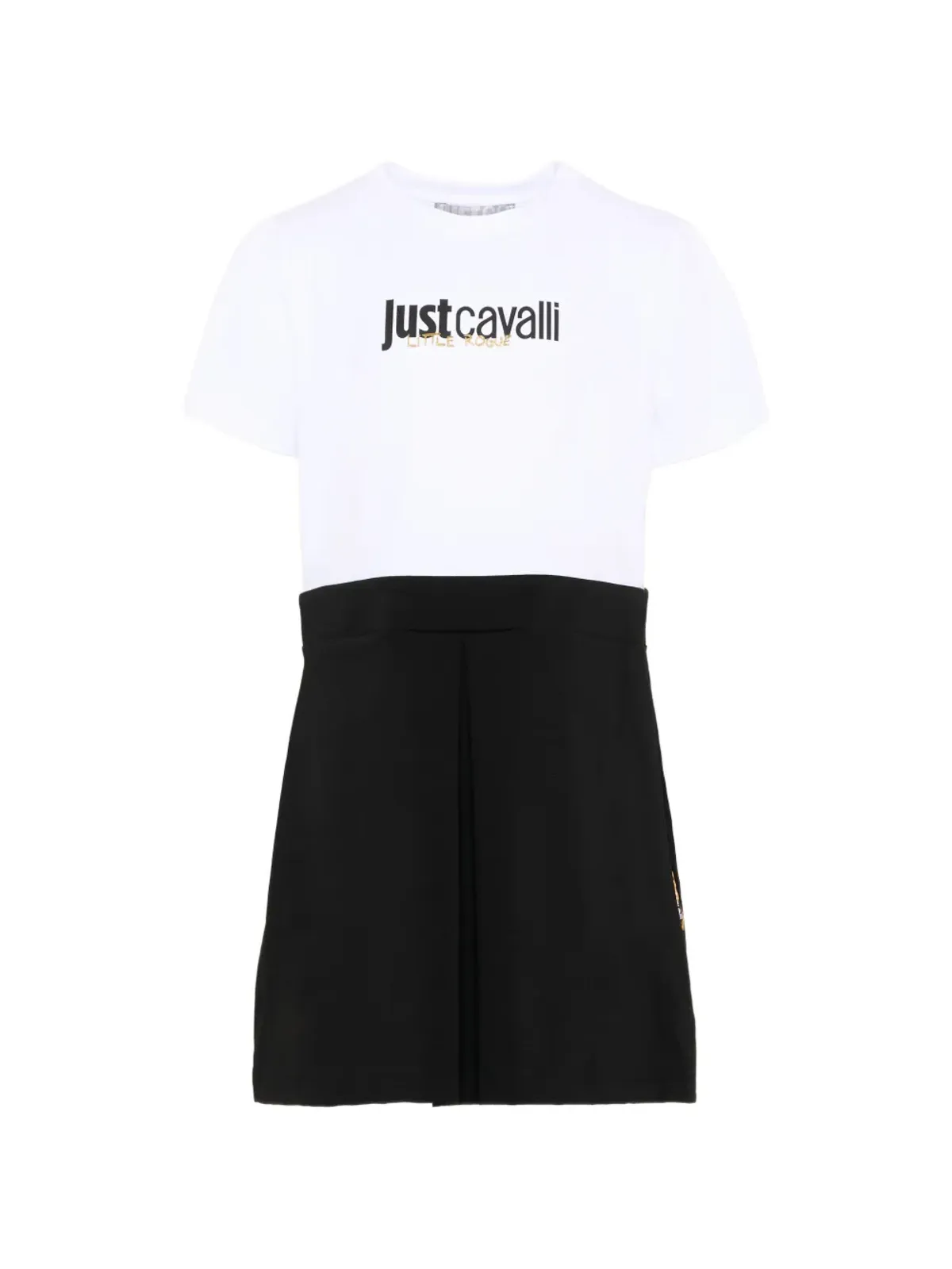 Just Cavalli Kids 半袖ドレス（ブラック） - 画像1