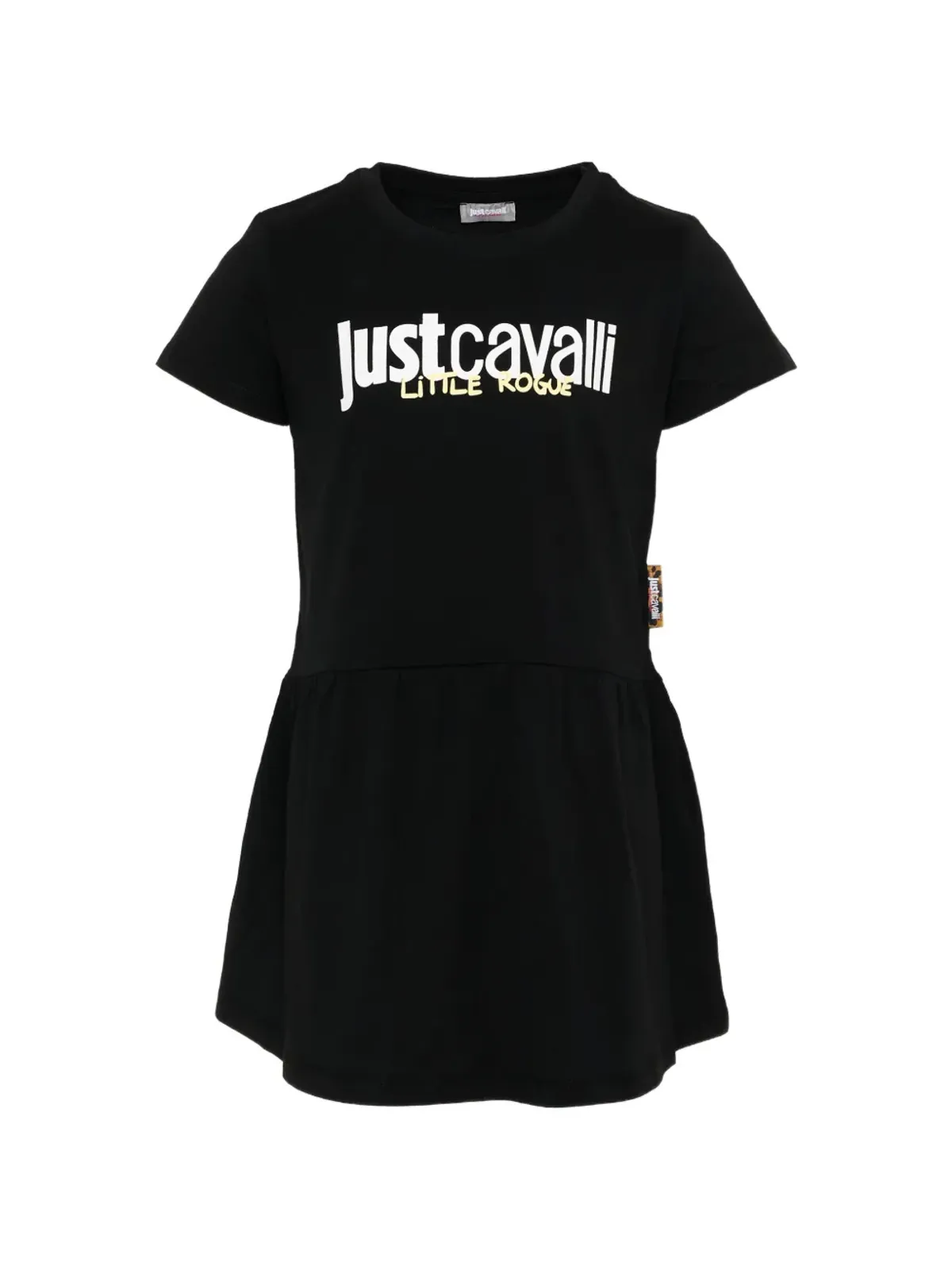 Just Cavalli Kids コットンドレス - ブラック - 画像1