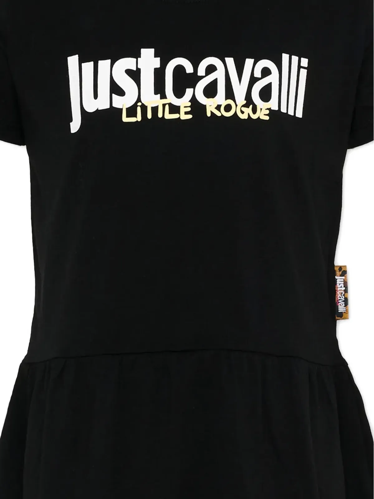 Just Cavalli Kids コットンドレス - ブラック - 画像3