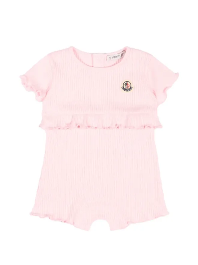 Moncler Enfant Moncler Enfant コットン ベビーロンパースセット - ピンクの商品画像