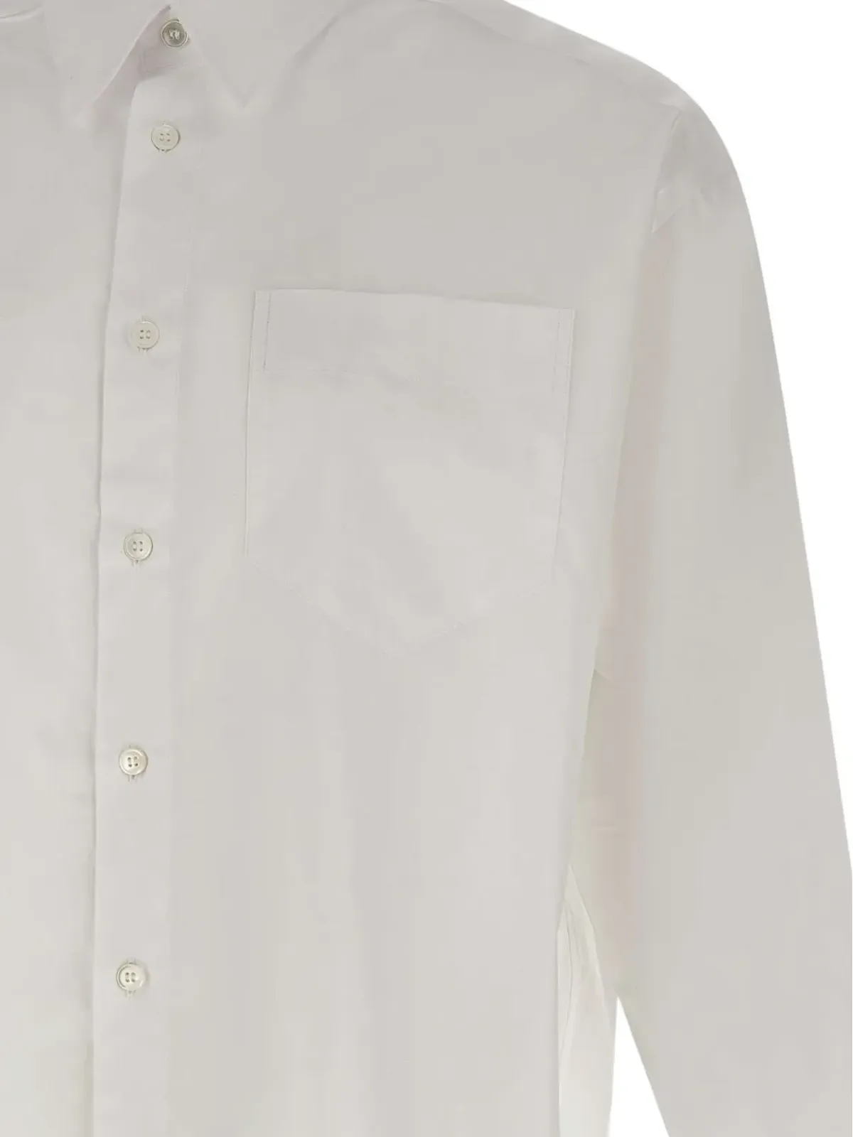 Paolo Pecora 長袖パッチポケットシャツ - White - 画像4