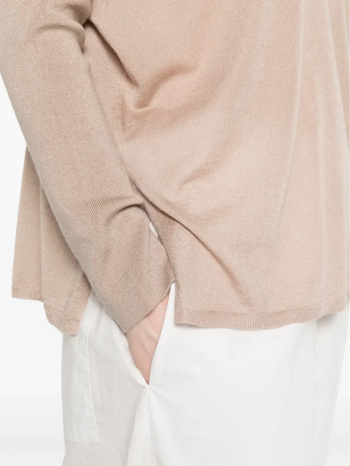 absolut cashmere Meryl V-neck sweater - Neutrals - 画像5
