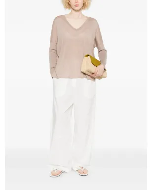absolut cashmere Meryl V-neck sweater - Neutrals - サムネイル2
