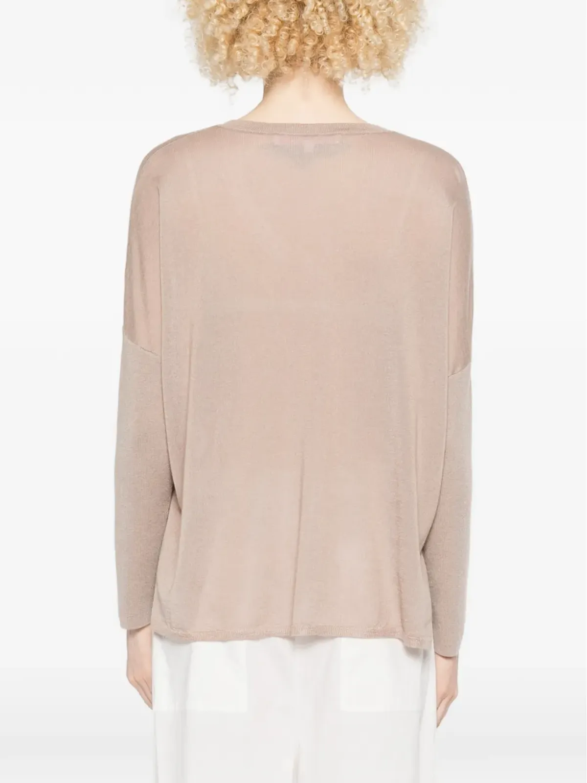 absolut cashmere Meryl V-neck sweater - Neutrals - 画像4