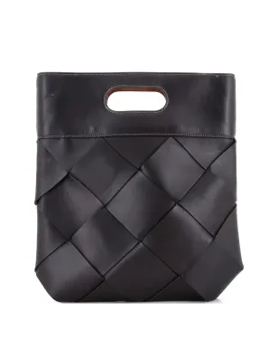 Bottega Veneta Pre-Owned イントレチャート レザー スモール トートバッグ - ブラック - サムネイル2
