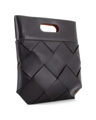 Bottega Veneta Pre-Owned イントレチャート レザー スモール トートバッグ - ブラック - サムネイル3