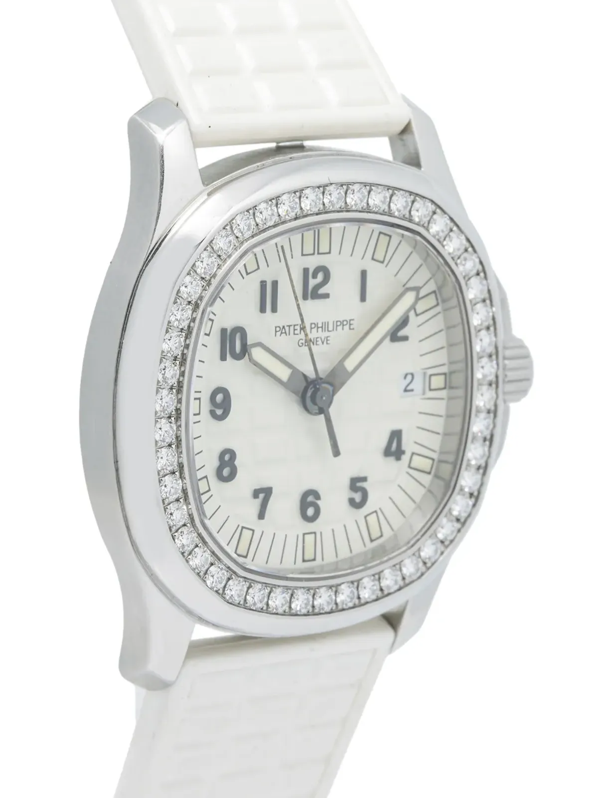 Patek Philippe ビンテージ Aquanaut Luce ダイヤモンド 34mm ウォッチ - ホワイト - 画像3