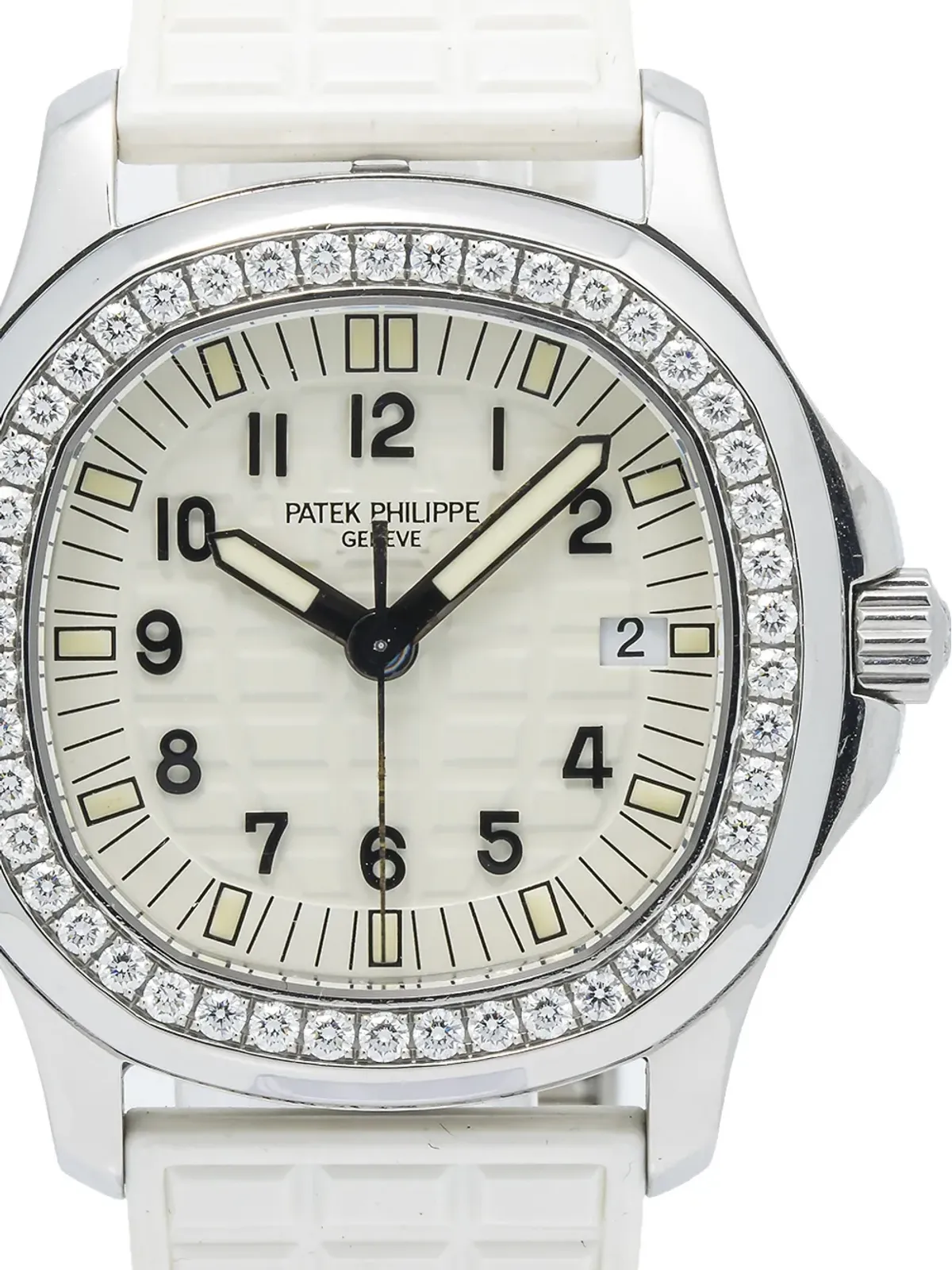 Patek Philippe ビンテージ Aquanaut Luce ダイヤモンド 34mm ウォッチ - ホワイト - 画像4