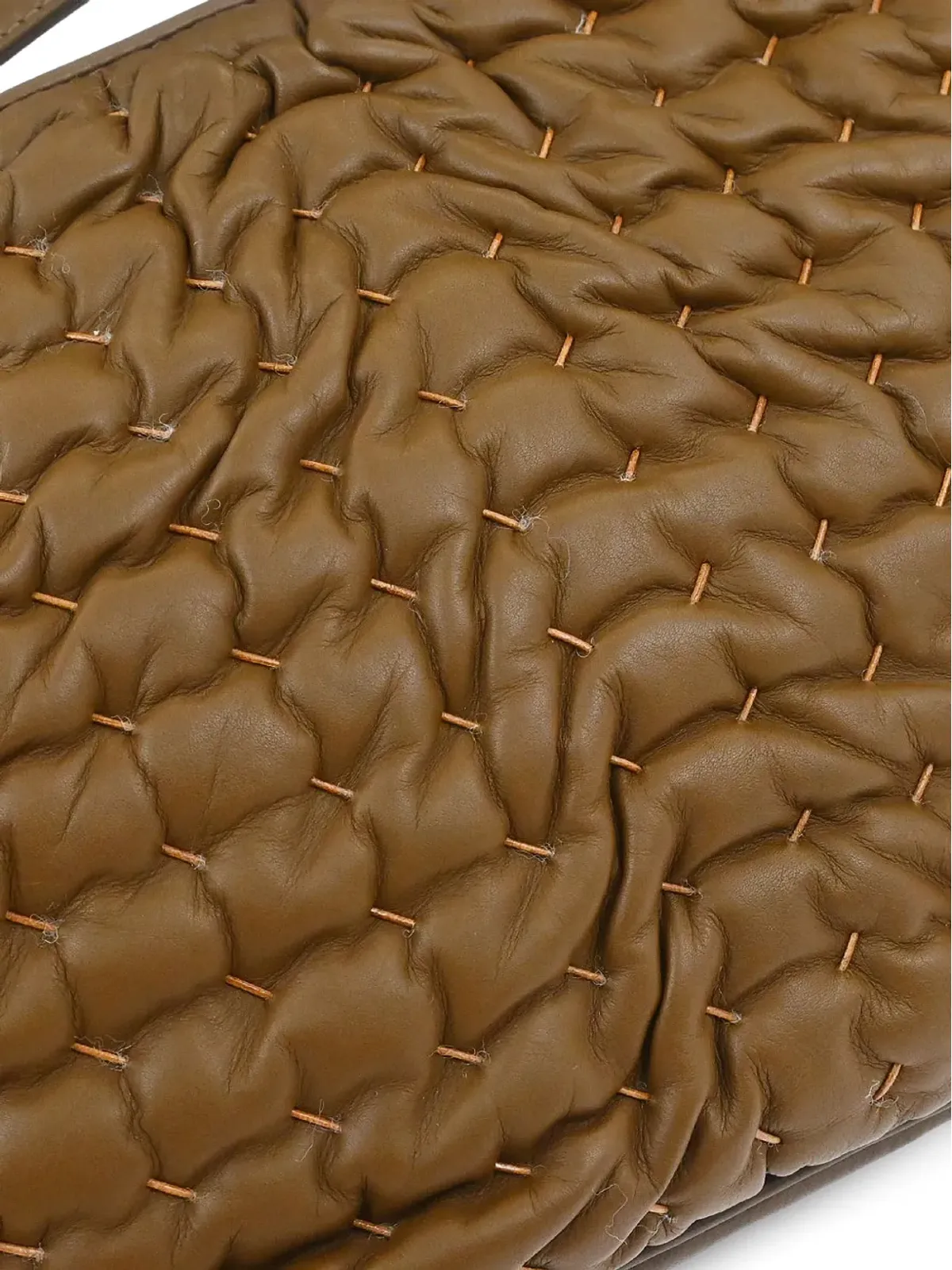Bottega Veneta ビンテージ キルテッドレザーハンドバッグ - 画像4