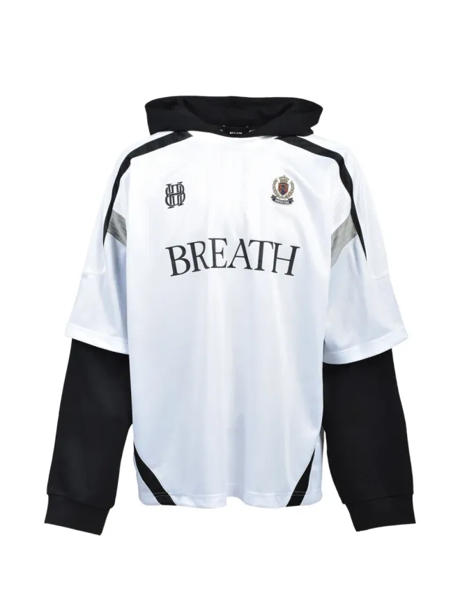 BREATH BREATH レイヤード ロゴ フーディーの商品画像