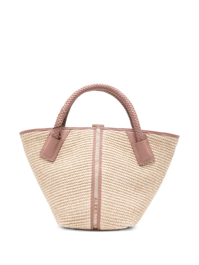 Alexander Smith Alexander Smith Lauren 編み込みハンドル付きミニートートバッグの商品画像