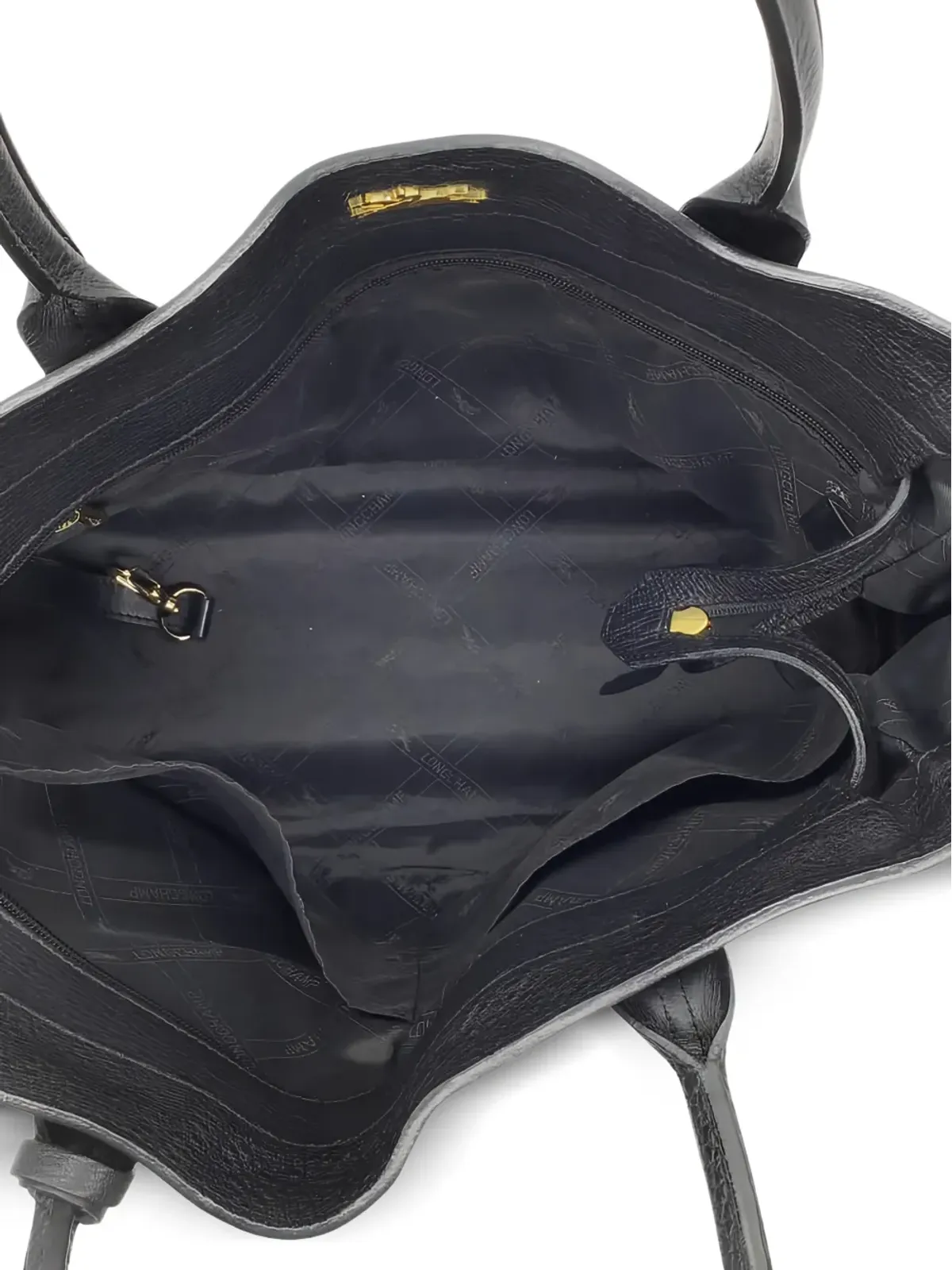 Longchamp ペネロペ レザー トートバッグ - ブラック - 画像5
