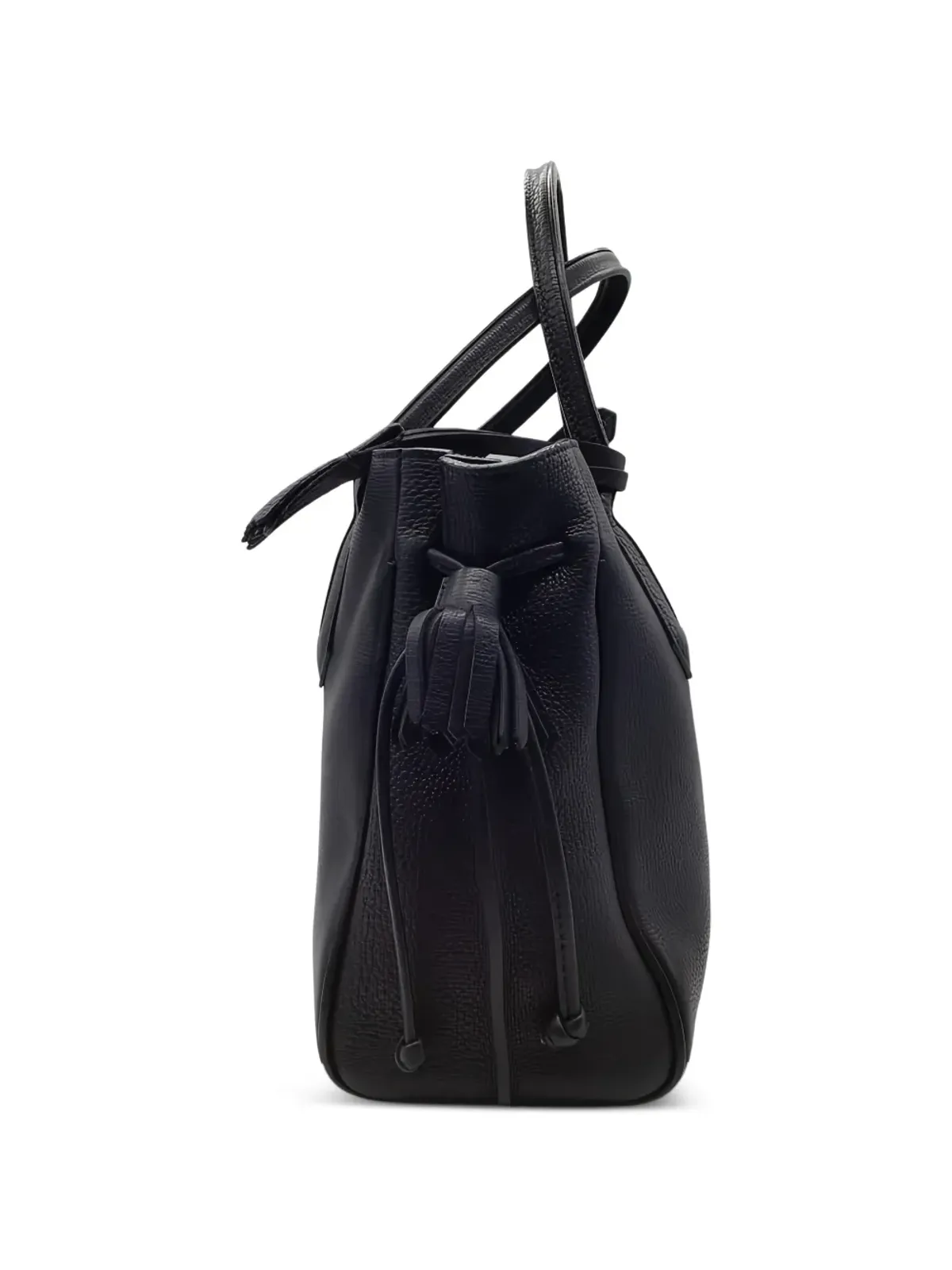 Longchamp ペネロペ レザー トートバッグ - ブラック - 画像3