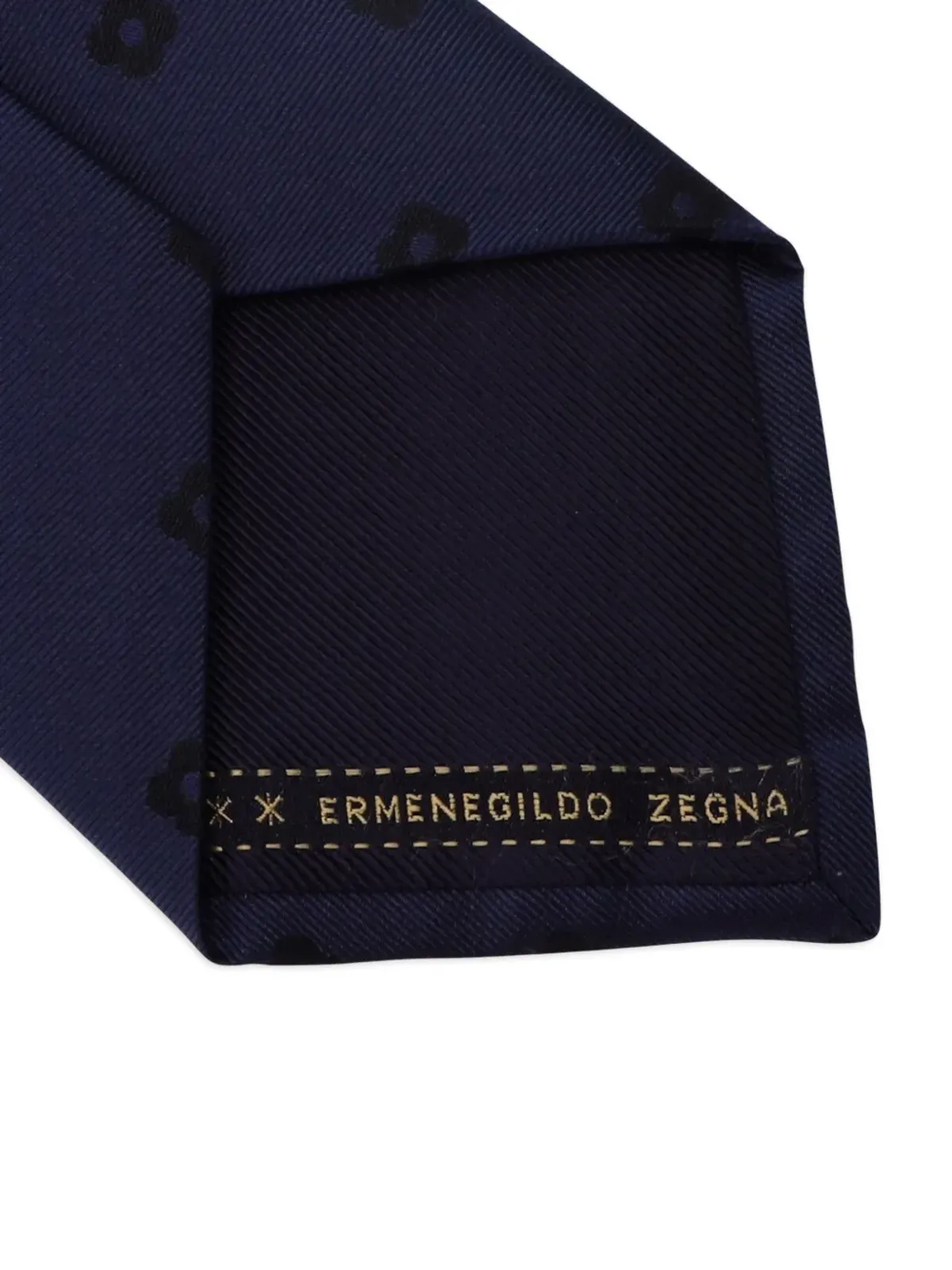 Ermenegildo Zegna Vintage 花柄シルクネクタイ - ブルー - 画像3