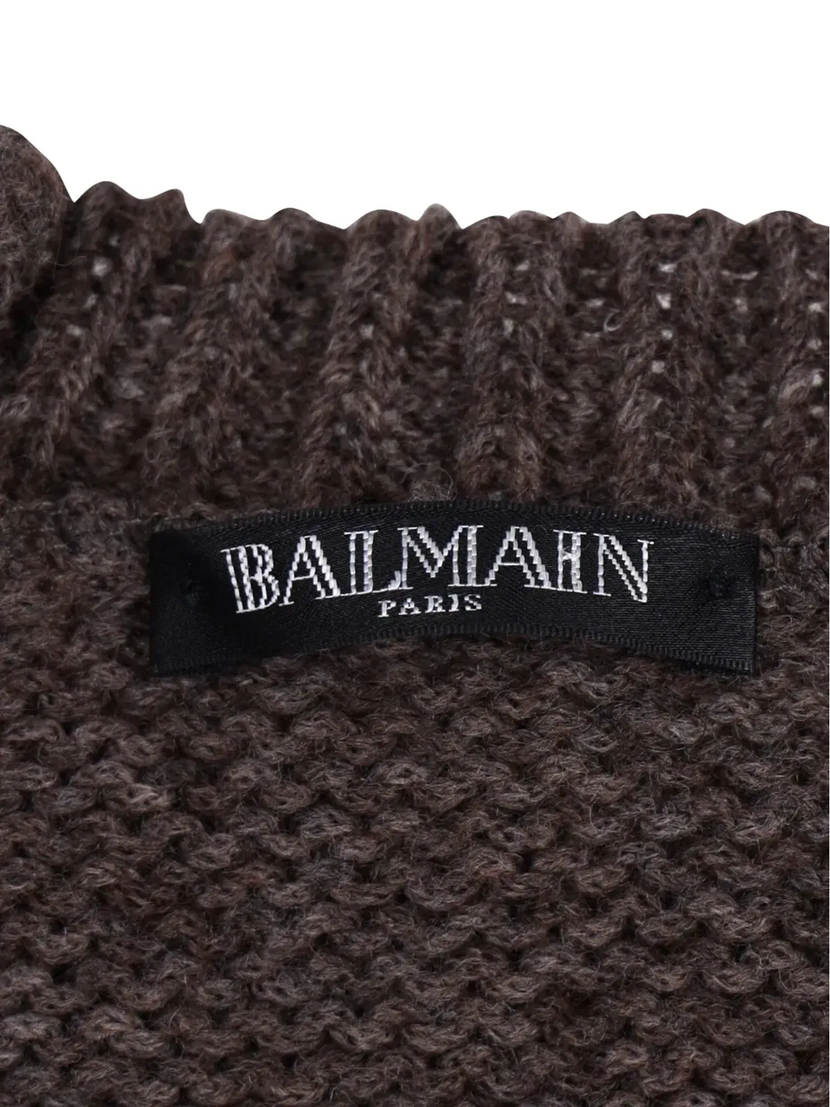 Balmain Pre-Owned クルーネックセーター - Brown - 画像4