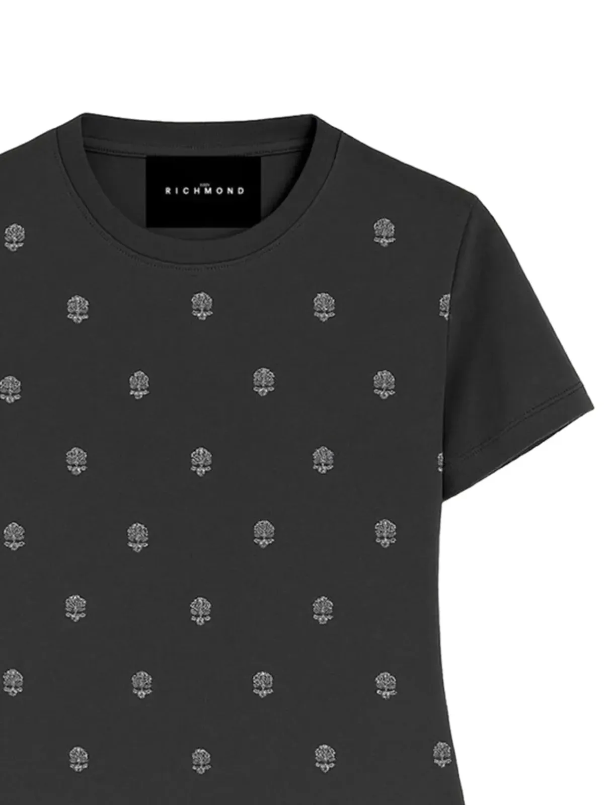John Richmond ショートスリーブTシャツ ブラック - 画像2