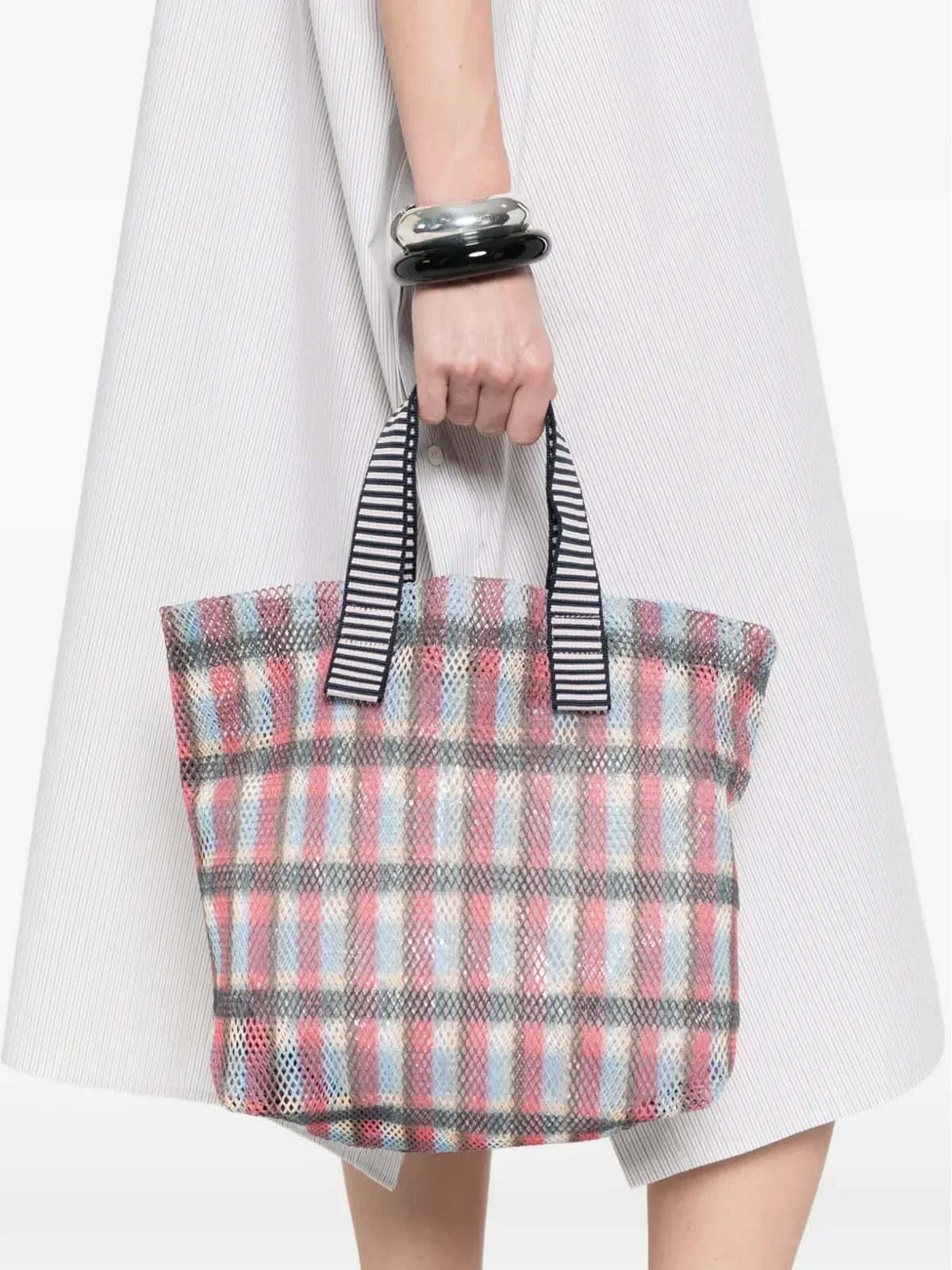 Épice Kanpur plaid トートバッグ - 画像2