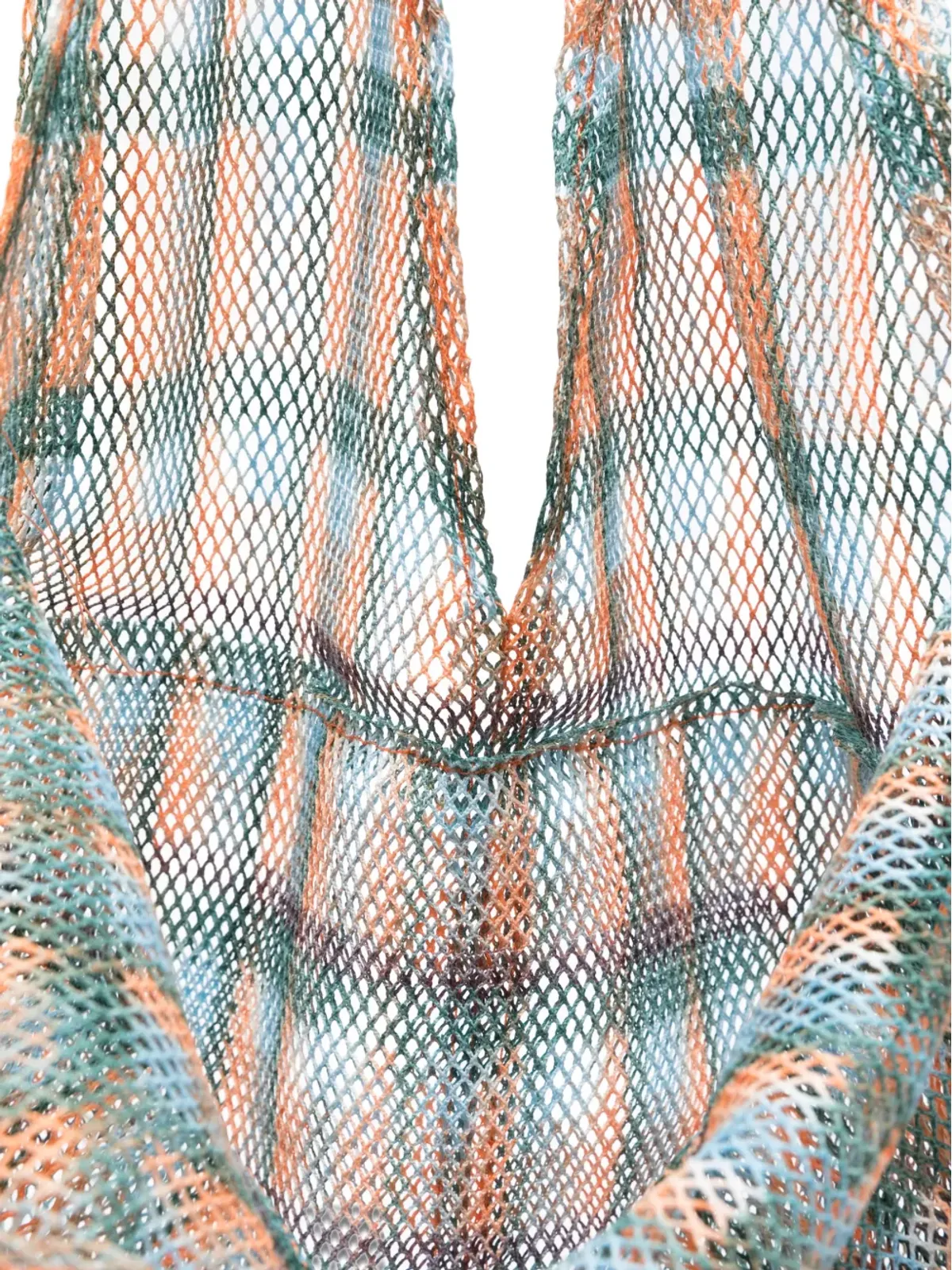 Épice ウダイプール チェック柄 トートバッグ - オレンジ - 画像5