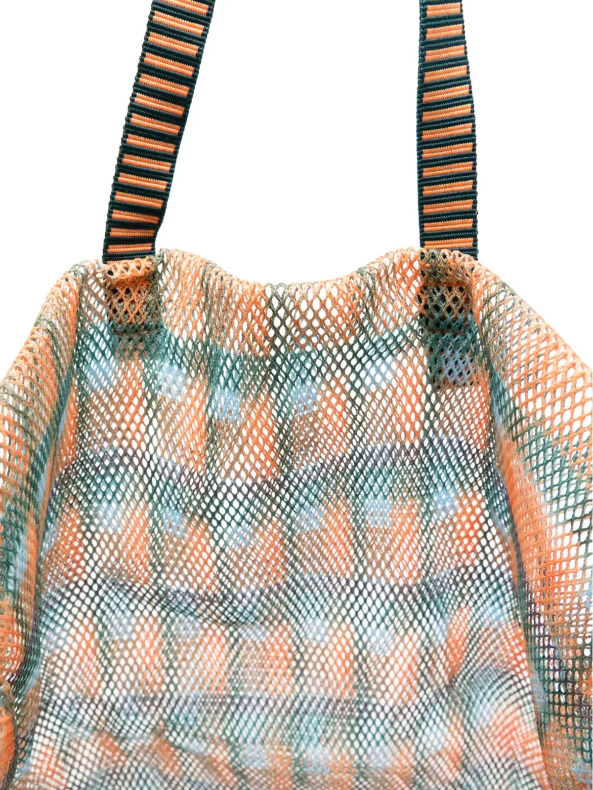 Épice Kanpur checked tote bag - Orange - 画像5