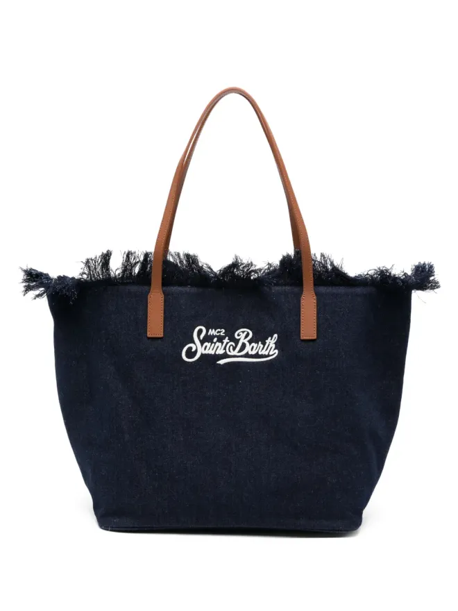 MC2 Saint Barth MC2 Saint Barth シティロゴ刺繍トートバッグ ブルーの商品画像