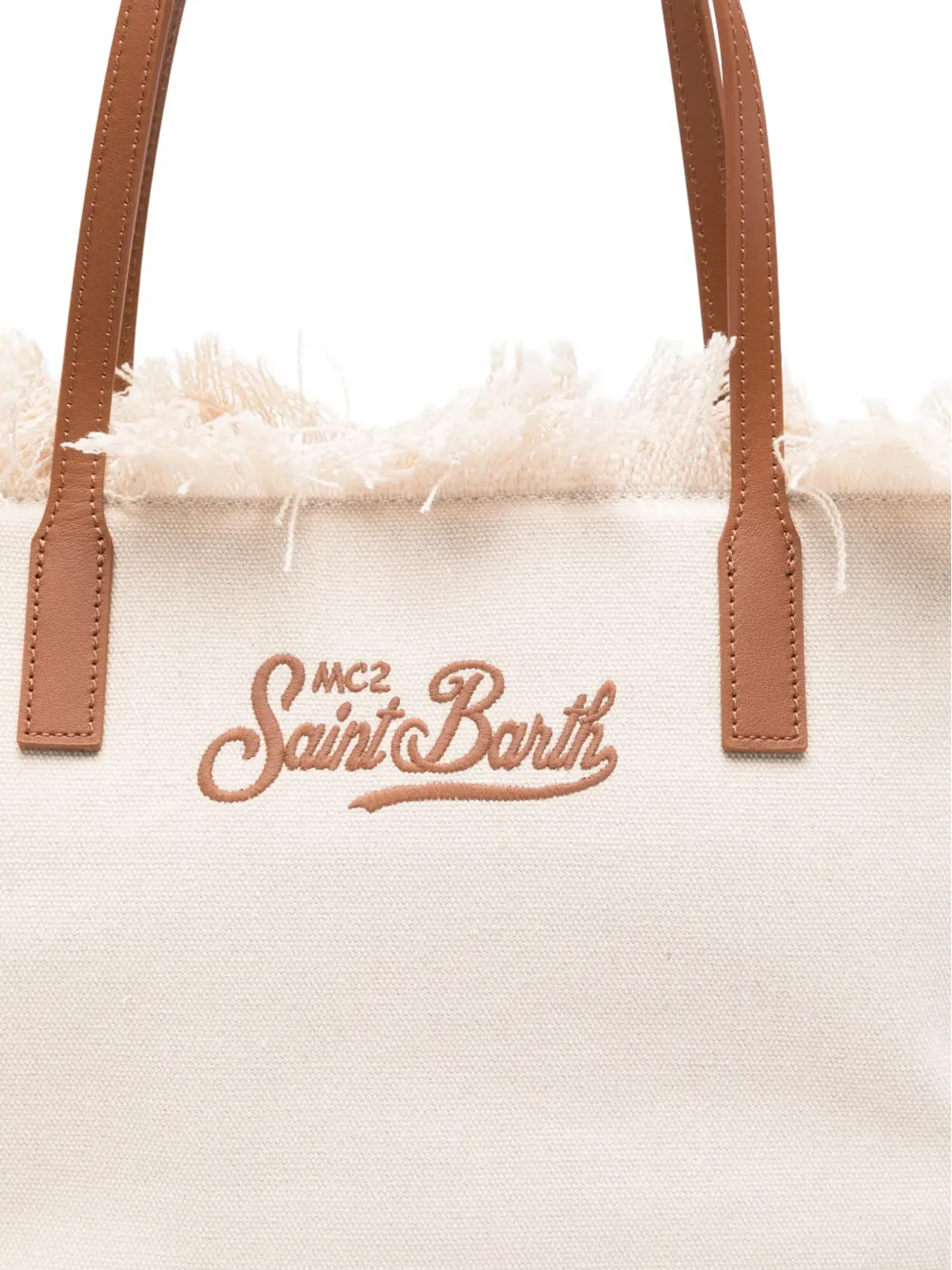 MC2 Saint Barth City fringed-trim ミディアム トートバッグ - 画像4