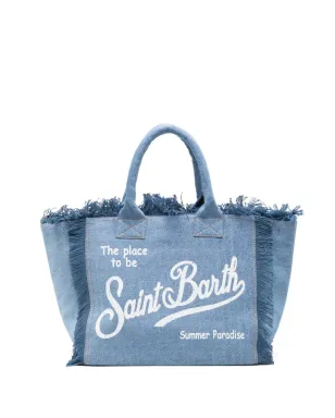 MC2 Saint Barth Vanityフリンジ入りロゴプリント トートバッグ - サムネイル1