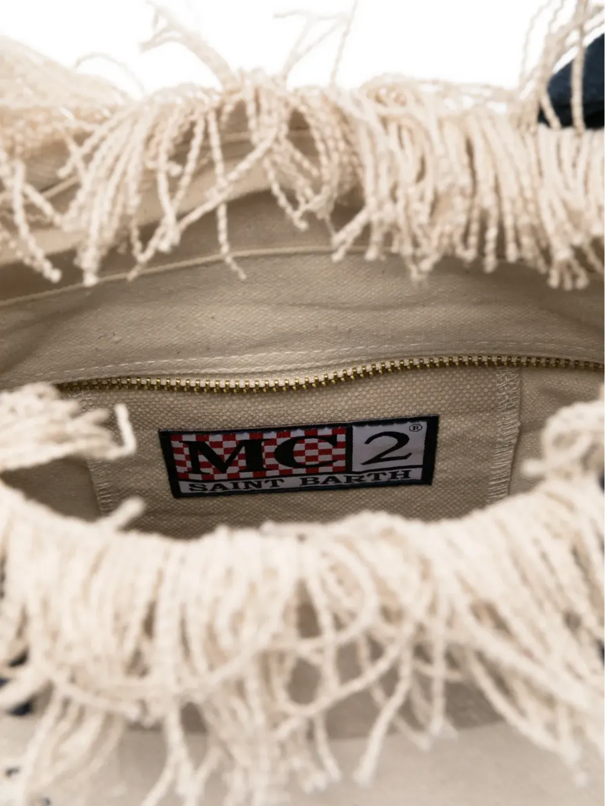 MC2 Saint Barth Vanity striped fringed tote bag - Vanityストライプフリンジ トートバッグ - 画像5