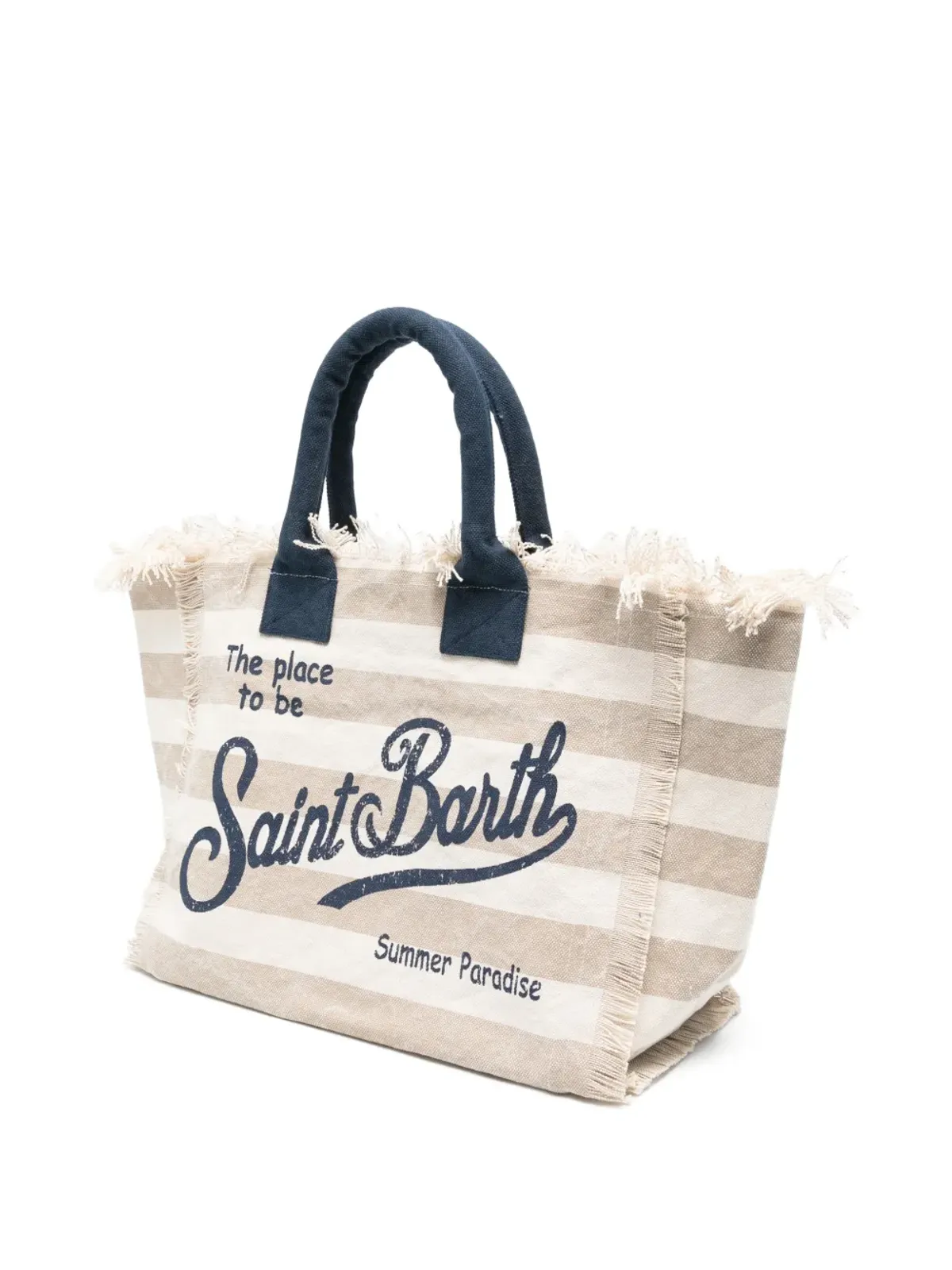 MC2 Saint Barth Vanity striped fringed tote bag - Vanityストライプフリンジ トートバッグ - 画像3