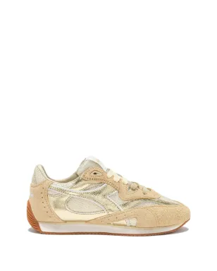 Diadora Heritage Equipe Revenge Iride パネルドスニーカー - ゴールド - サムネイル1
