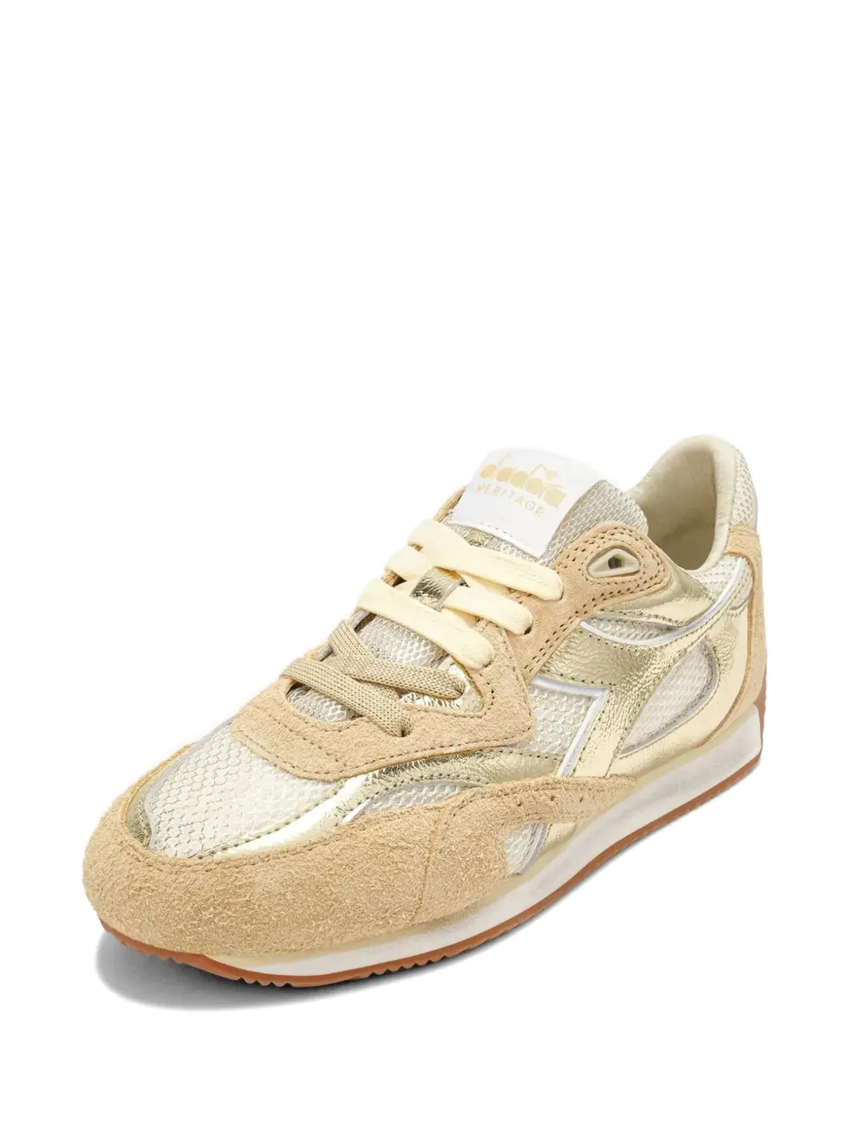 Diadora Heritage Equipe Revenge Iride パネルドスニーカー - ゴールド - 画像2