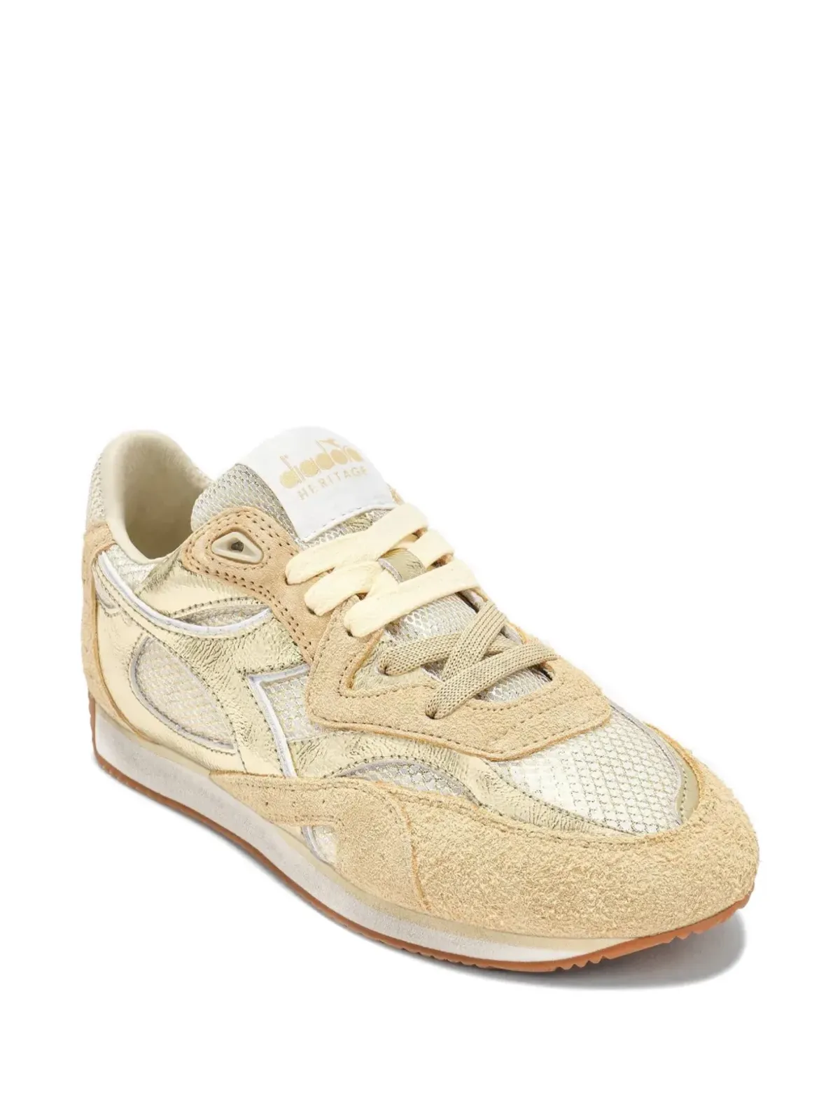 Diadora Heritage Equipe Revenge Iride パネルドスニーカー - ゴールド - 画像3