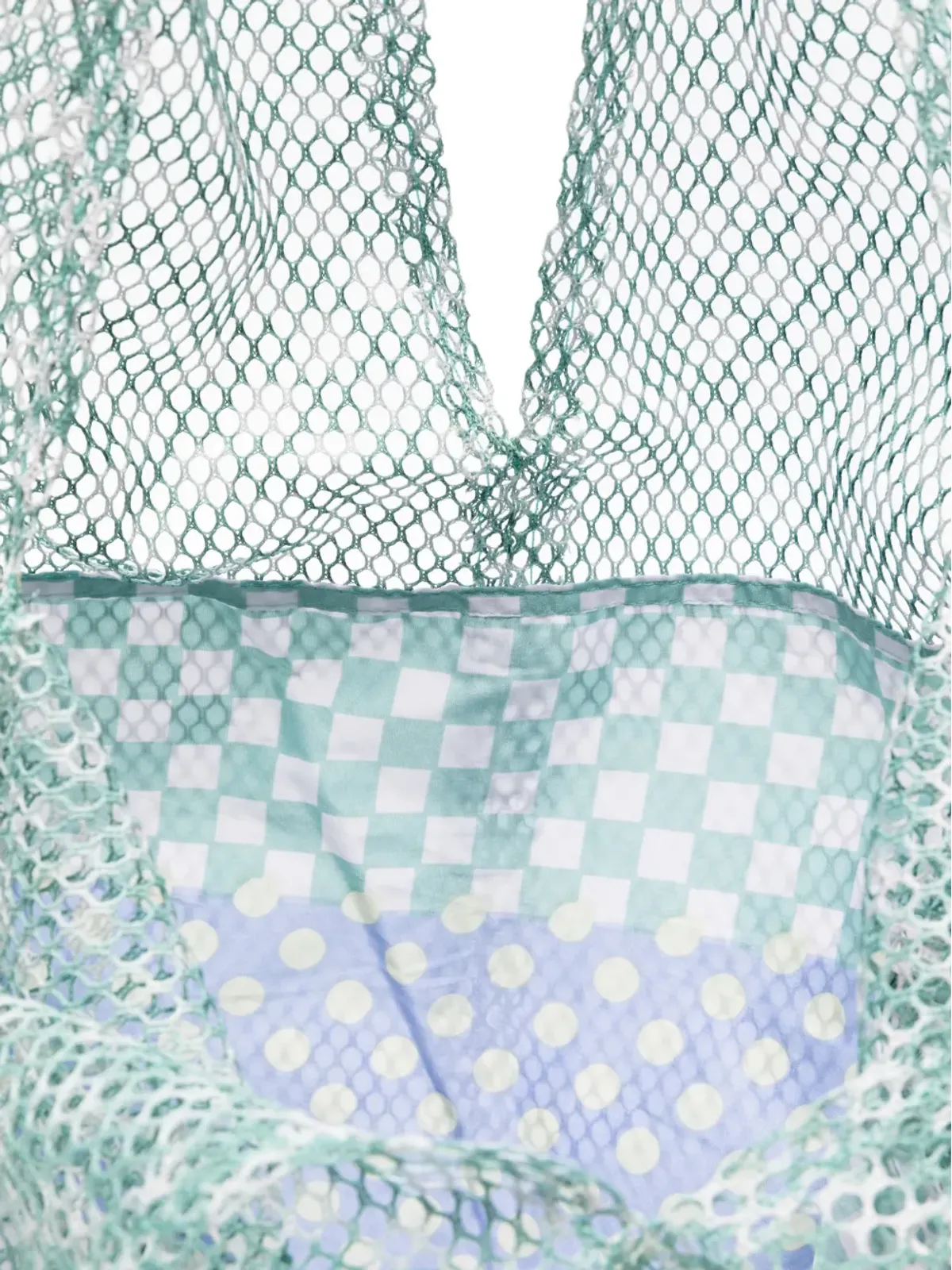 Épice ネットプリント トートバッグ - グリーン - 画像5