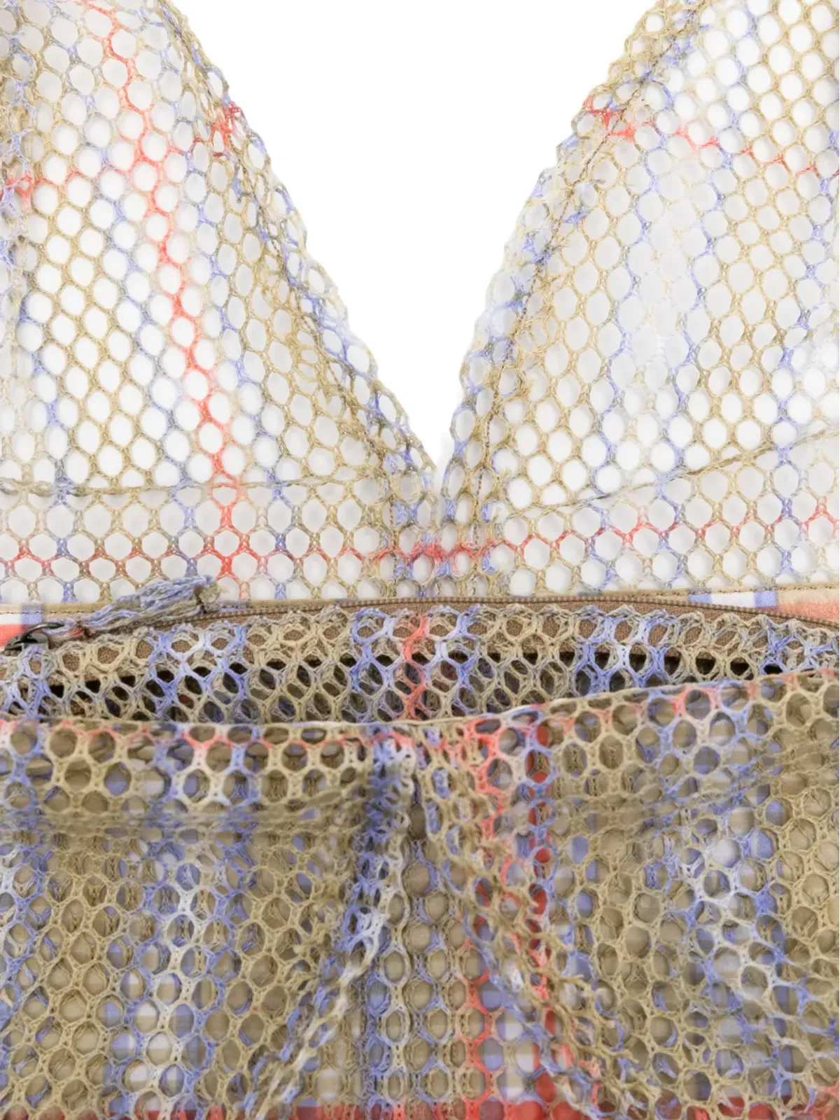 Épice チェック柄ネット トートバッグ - 画像5