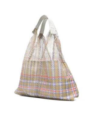Épice チェック柄ネット トートバッグ - サムネイル3