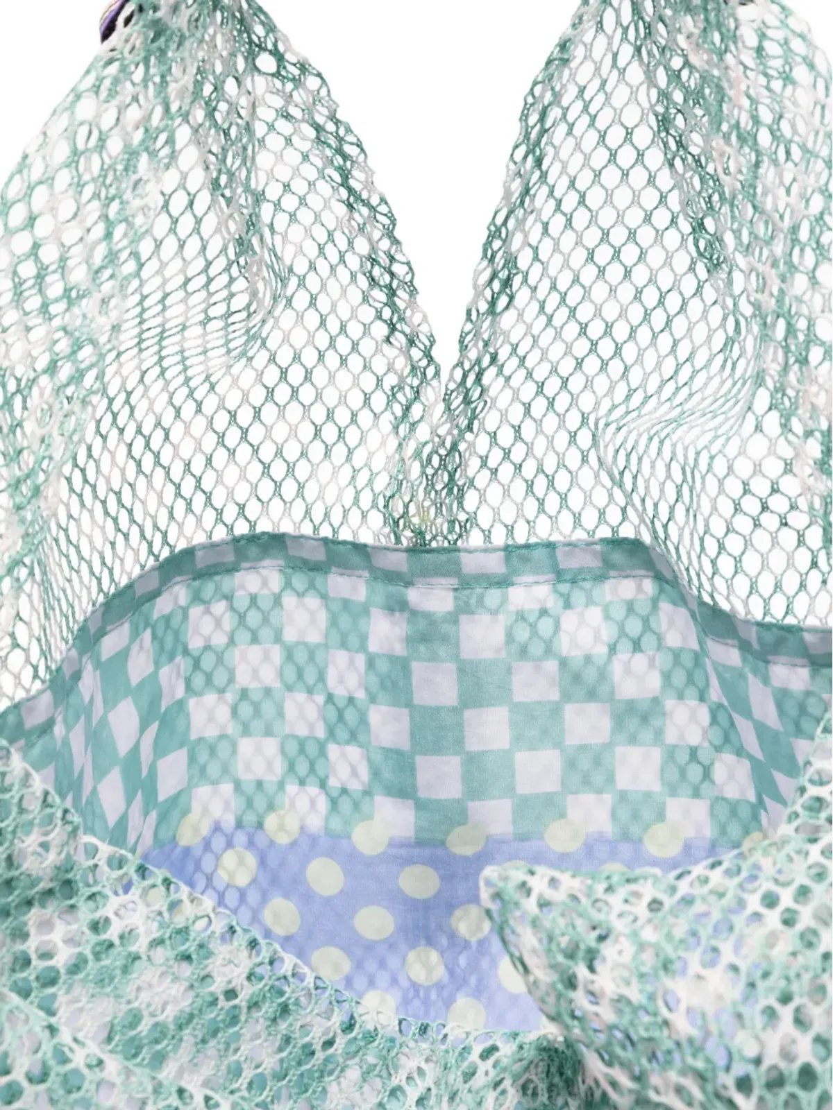 Épice Elziver patterned tote bag - Green - 画像5