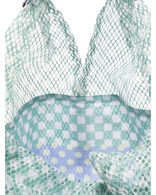 Épice Elziver patterned tote bag - Green - サムネイル5