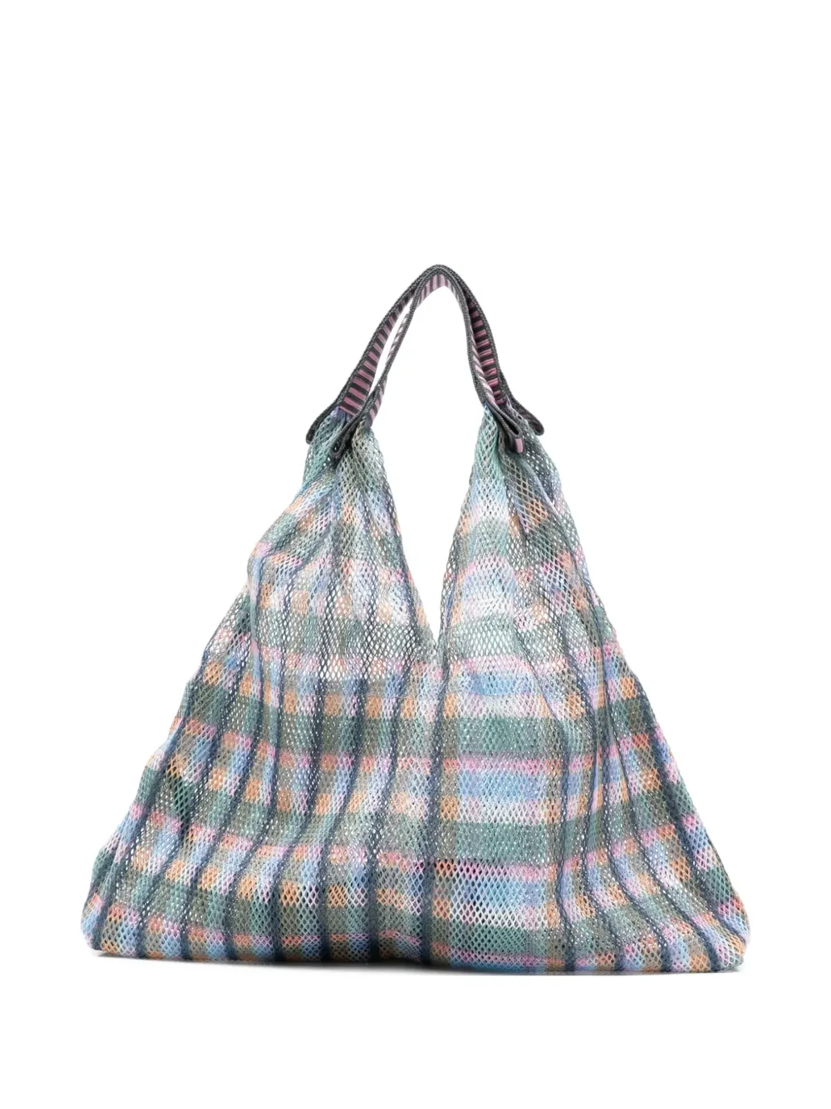 Épice ブルーのチェック柄ショルダーバッグ - 画像1