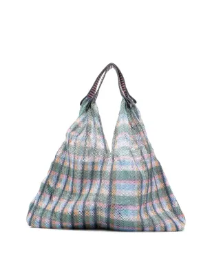 Épice ブルーのチェック柄ショルダーバッグ - サムネイル1