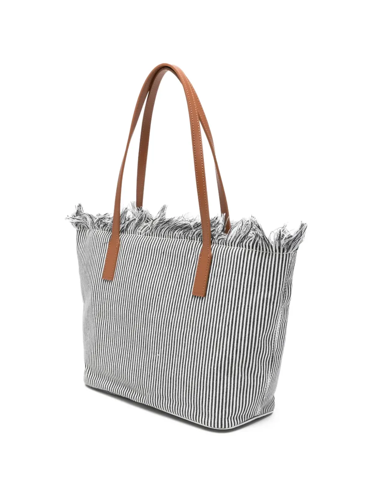 MC2 Saint Barth City fringed striped tote bag - 画像3
